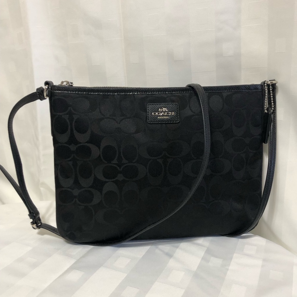 Coach signature nylon crossbody